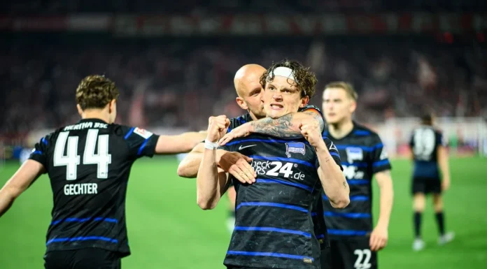 Karlsruher SC – Hertha Berlin gdzie obejrzeć mecz? Transmisja TV, stream online (24.01.2026) Hertha Berlin - Fabian Reese 2